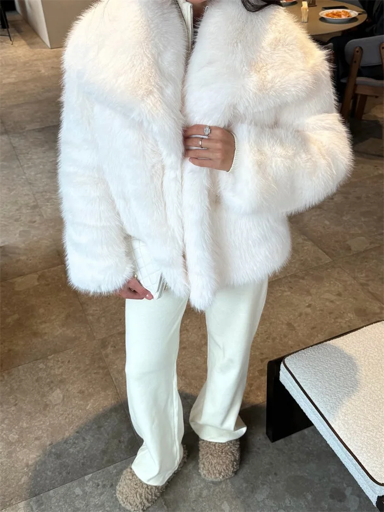 معطف شتوي نسائي من Tossy معطف فاخر من ريش الفرو وأكمام طويلة أنيق منفوش للتنقل معطف نسائي من الفرو الصناعي 2025 #6