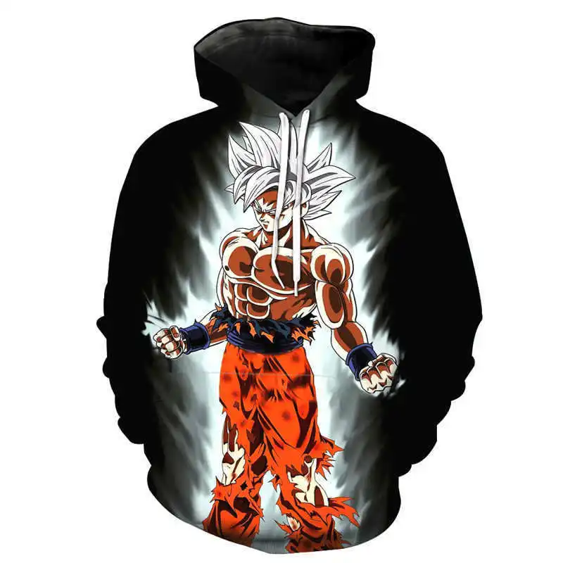 

Bandai New Product Anime Dragon Ball Series Digital Printing Sports Hooded Sweatshirt Cosplay Children's Clothing