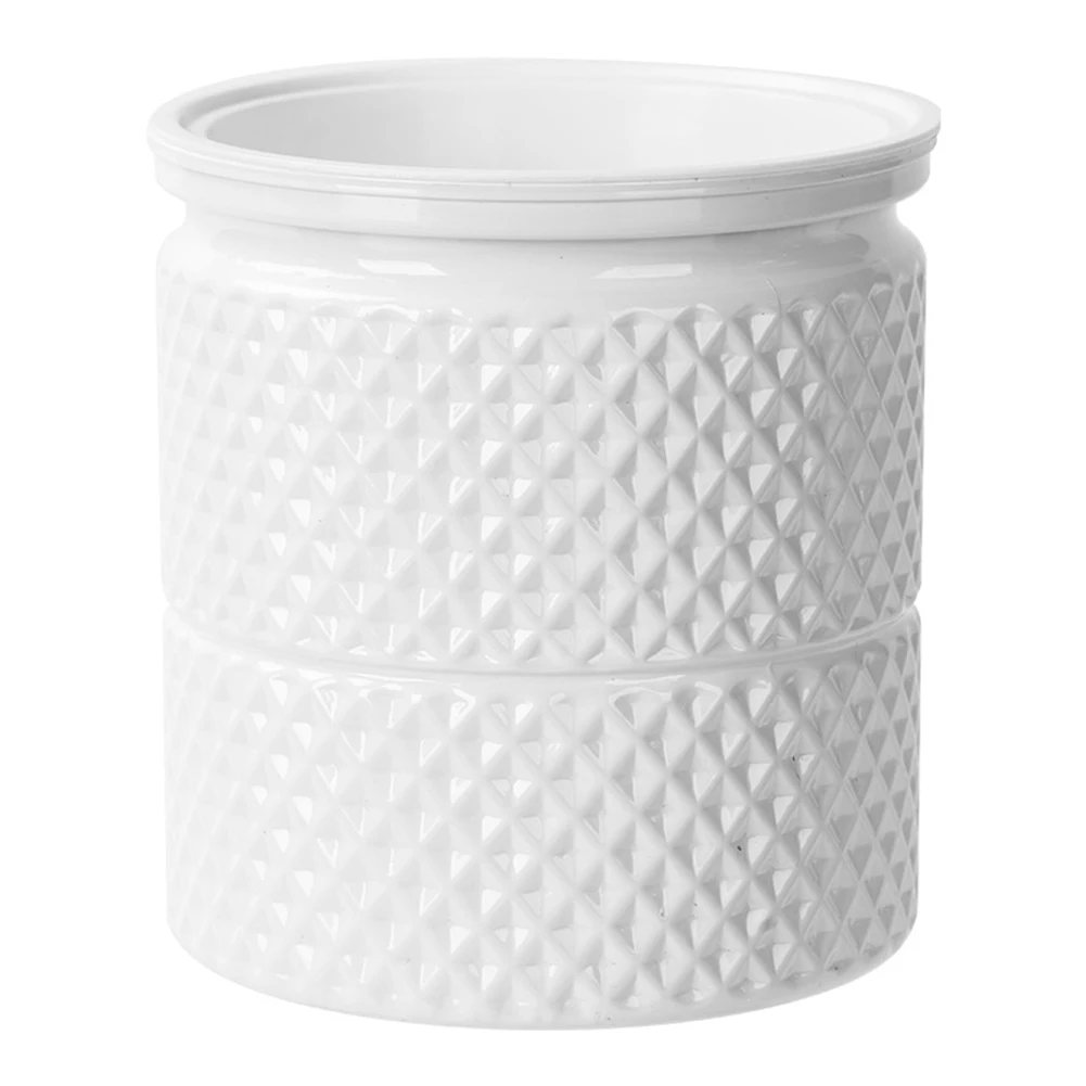 For Windowsills Clear grey white Self-watering Pot Compact Pots For Small Spaces Self-watering Pot Modern Minimalist Design