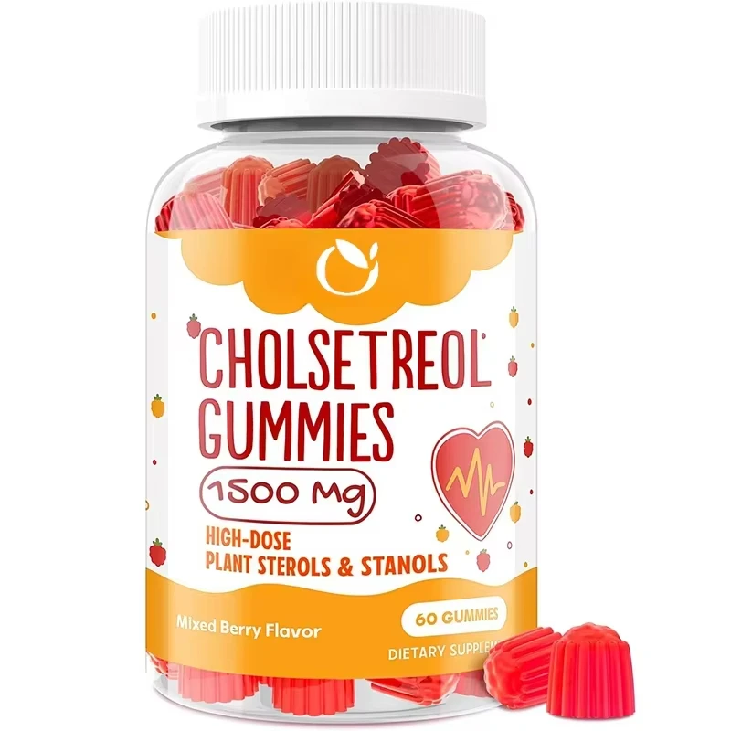 

Cholesterol Lowering Supplement Containing Plant Sterols and Stanol,compound Cholesterol Gummies,mixed Fruit Flavors,60 Capsules