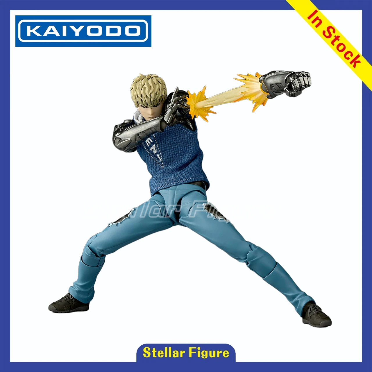 【SF】متوفر في المخزون مجموعة الرسوم المتحركة KAIYODO Revoltech One Punch Man Genos