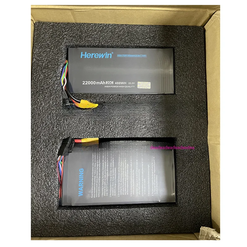 Herewin-Batería de eje 6S, 22000mah, 22,2 v, 20C, protección de plantas agrícolas, UAV