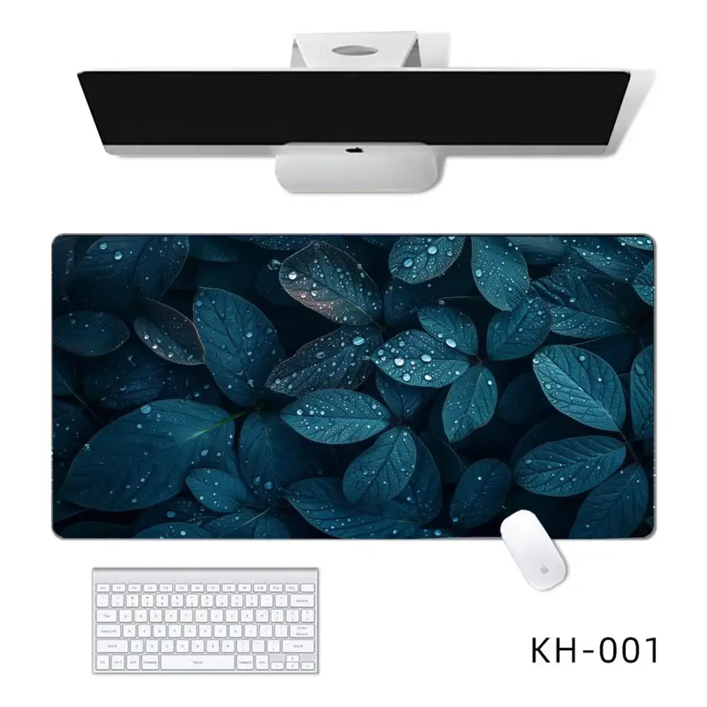 Leaves and flowers Mouse Pad Mouse Pads For Desk, Gaming Mouse Pad,  with Stitched Edges and Non-Slip Rubber Base