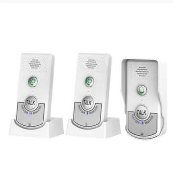 2.4G ไร้สายระยะทางประตูโทรศัพท์ Intercom Doorbell Two WAY Audio Voice Sender & Receiver สําหรับโรงพยาบาลโรงแรม Call ประตู CHIME