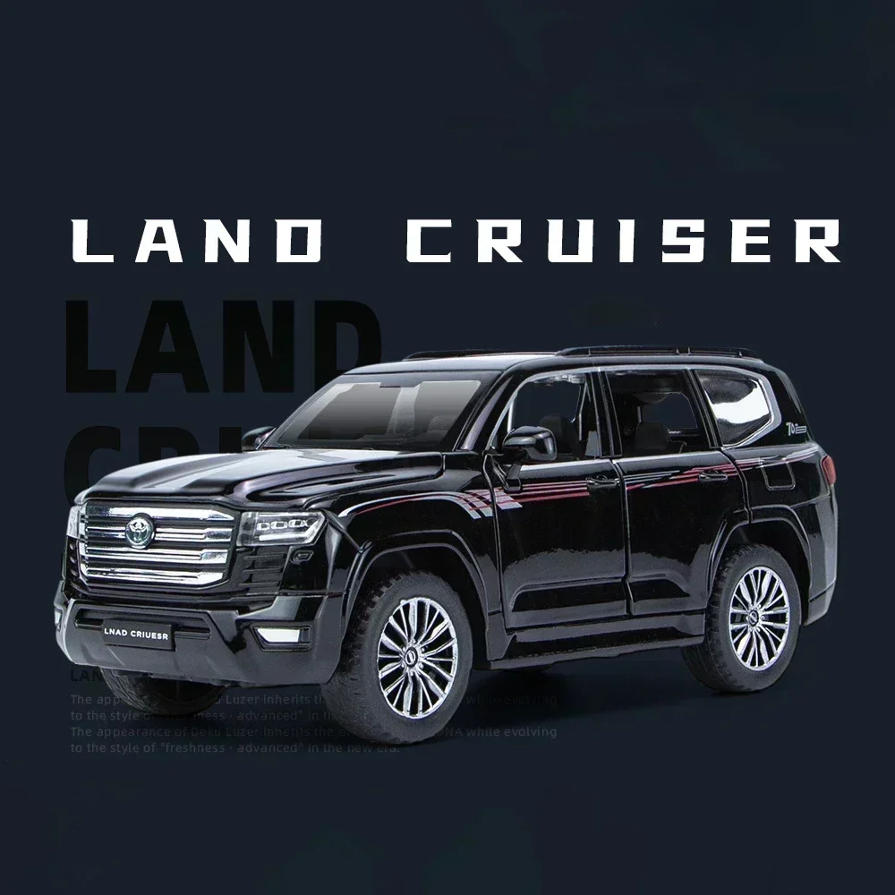 1:32 LAND CRUISER LC300 Legering Diecasts & Toy Voertuigen Metalen Speelgoed Auto Model Geluid en licht Trek Collectie Kinderen speelgoed