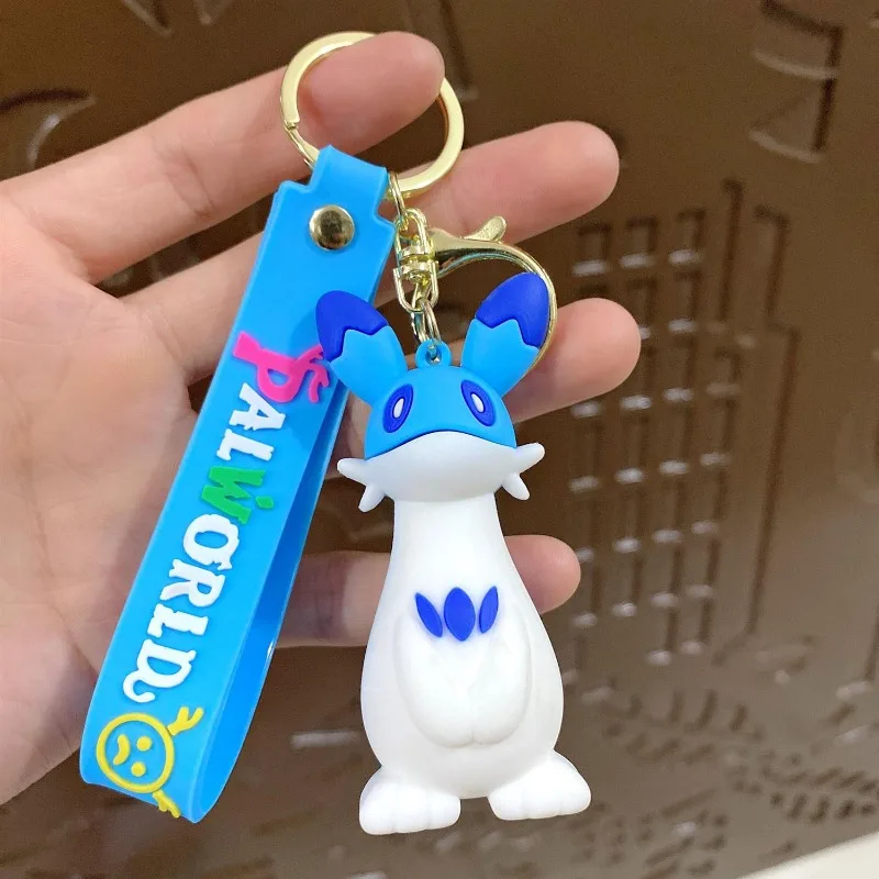 Neuer Palworld Chillet Cryolinx Chikipi Plüsch-Schlüsselanhänger, hochwertiges, niedliches Puppendesign, perfekt für Paare, Taschen oder Auto-Accessoires. – Detail 6
