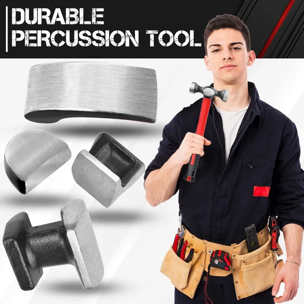 مجموعة أدوات إصلاح جسم السيارة الاحترافية مع مجموعة دوللي المطرقة، أدوات إزالة دنت من الفولاذ الكربوني لميكانيكا السيارات