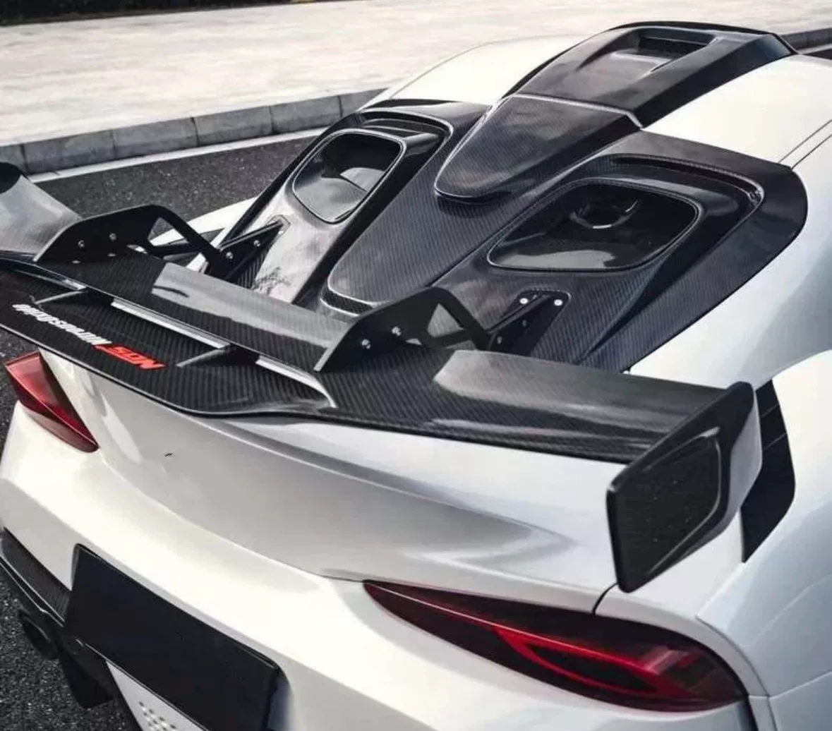 For  Supra A90 Spoiler Wing Carbon Fiber Rear Trunk High Wing Spoile Robt Style for 2019 2020  Supra Tail Body Kit