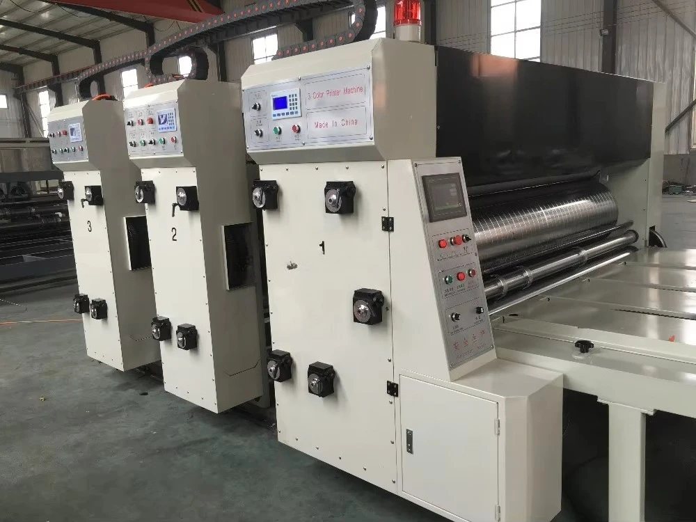 Box Packing Printing Machine Good Quality Printing Slotting Die Cutting Machine Semiautomatic Board Printing Slotting Machine view 2