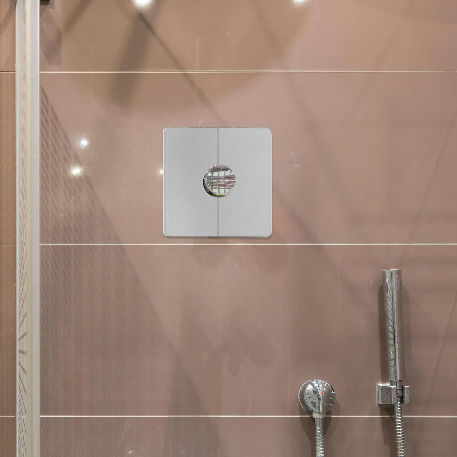 Self Adhesive Water Pipe Cover Plates 2 Pack Square Wall Hole Panels for Bathroom Kitchen Shower Faucet