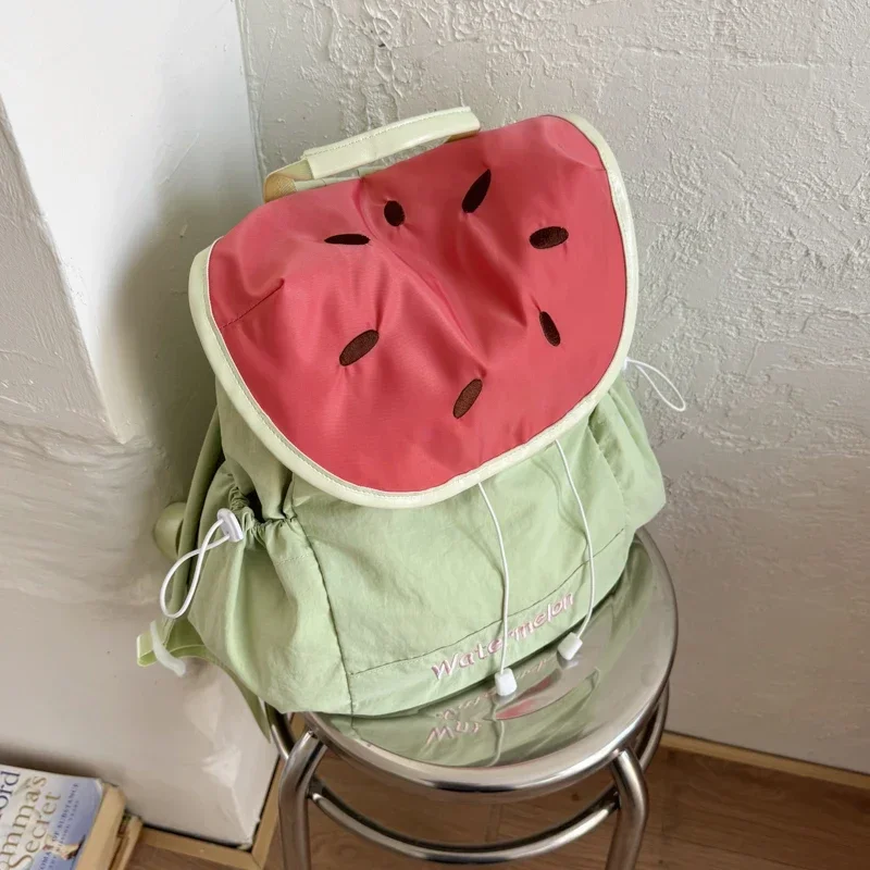 Super Cool Nylon Cute Fruit Shape Personality Fashion Backpacks Large Capacity High Quality Portable Women's Backpacks 2025 New