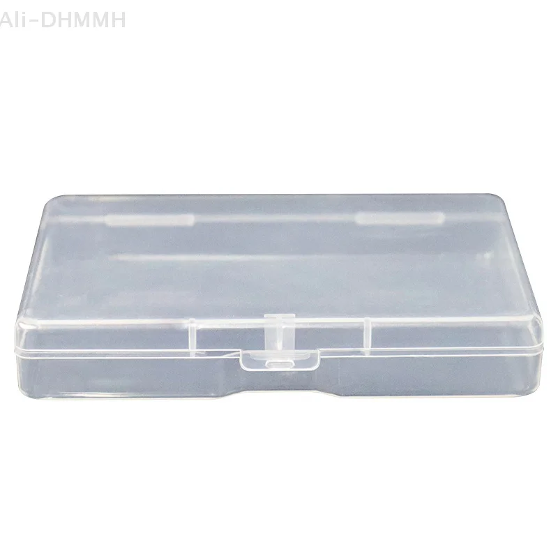 10Pcs Plastic Box Rectangular Flat Box Stationery Storage Boxes Fishing Gear Jewelry Packaging Boxes
