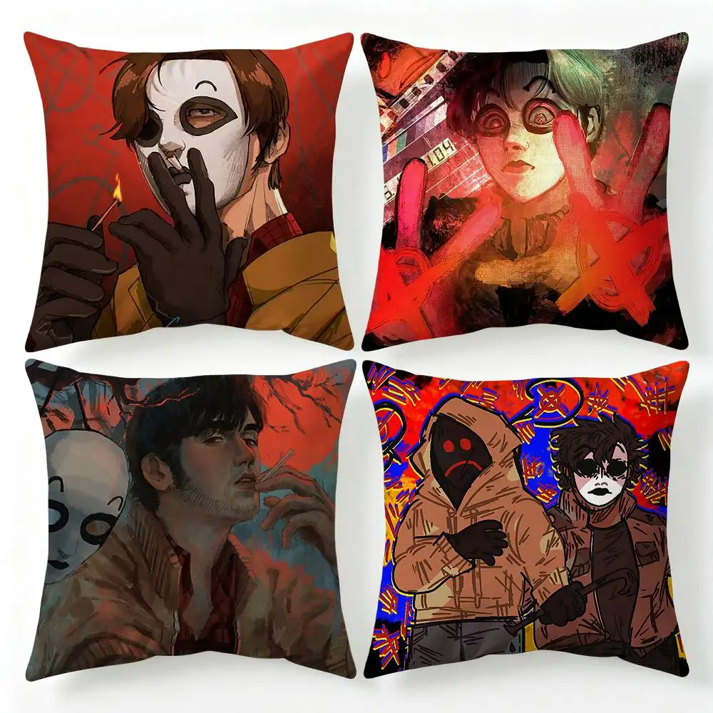 O-perator MH Marble Hornets Pillow Cover Sofa Cushion Cover Home Room Decoration Children Gift