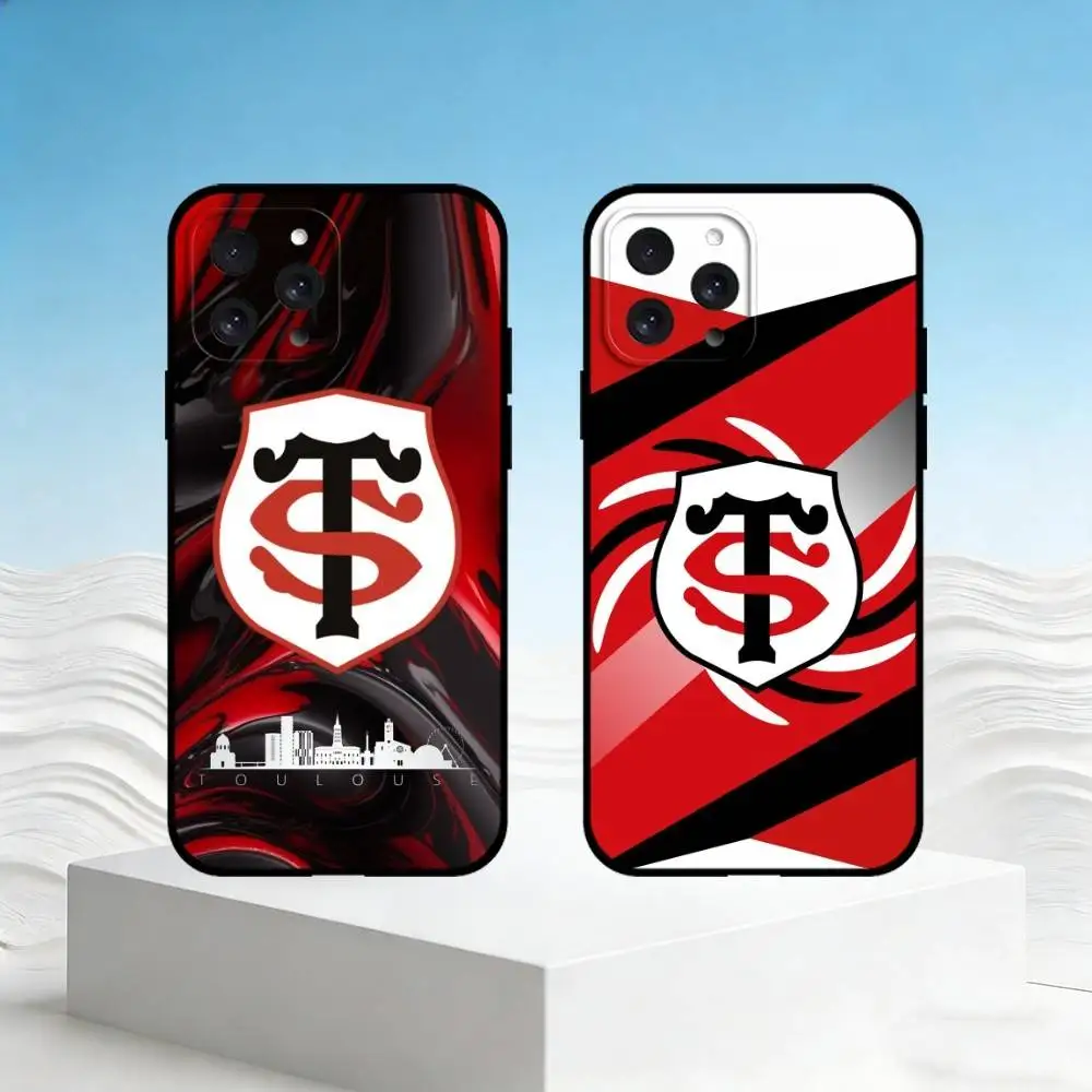 

S-Stade-Toulousain Phone Case For iPhone 17,16,15,14,13,12,11 Plus,Pro Max,SE4Soft Silicone Black Cover