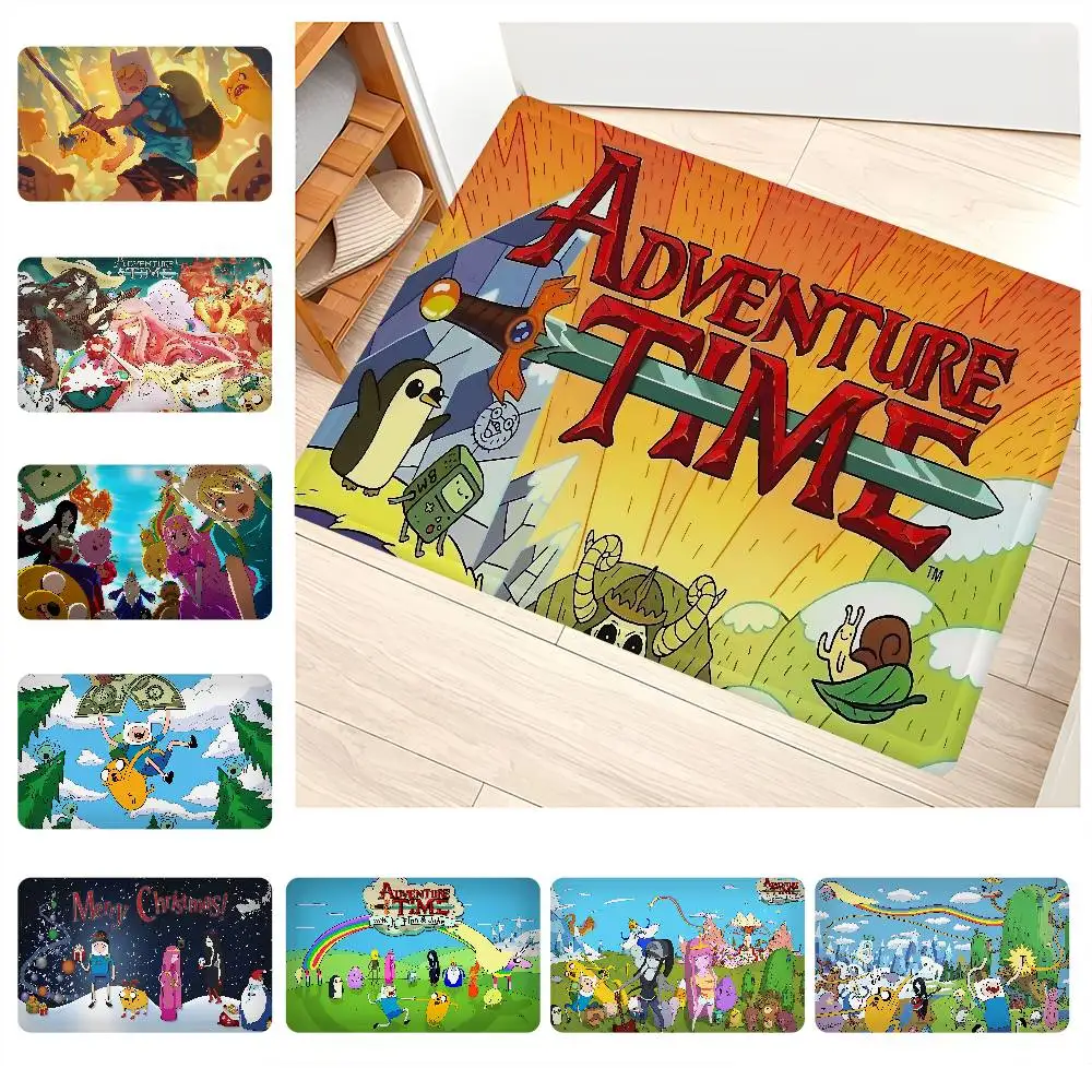 A-Adventures Cartoon Time Anime Lange Teppiche Billigere rutschfeste moderne Wohnzimmer-Balkon-bedruckte Teppiche am Bett