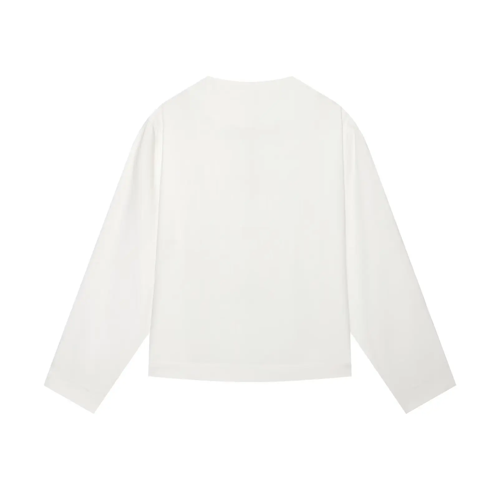 Chinese Style Women's White Contrast Color Black Rope Buttons Long Sleeve Shirt O neck Loose Casual Blouse Autumn Tops