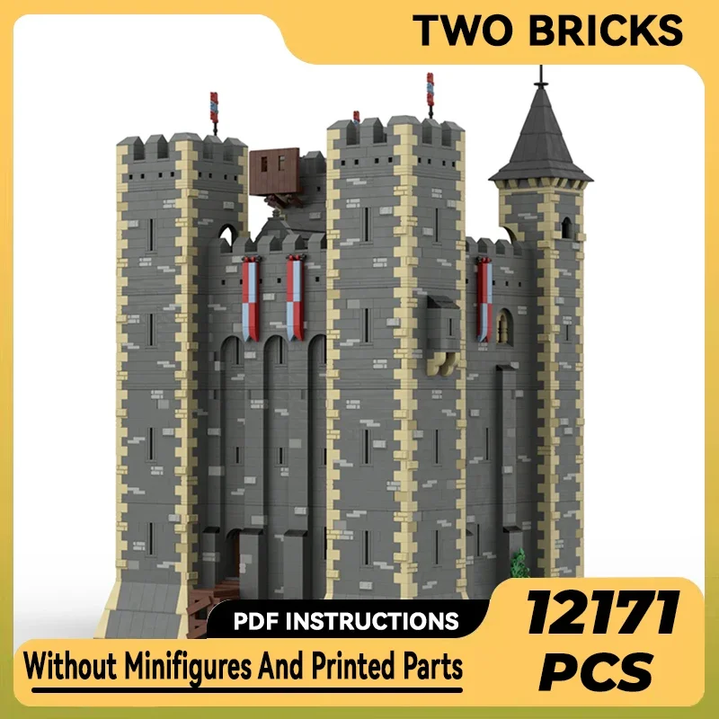 Moc Building Bricks Fortress Model Luxury Knight Castle Technology Modular Blocks Holiday Gifts Toys For Children DIY Assembly