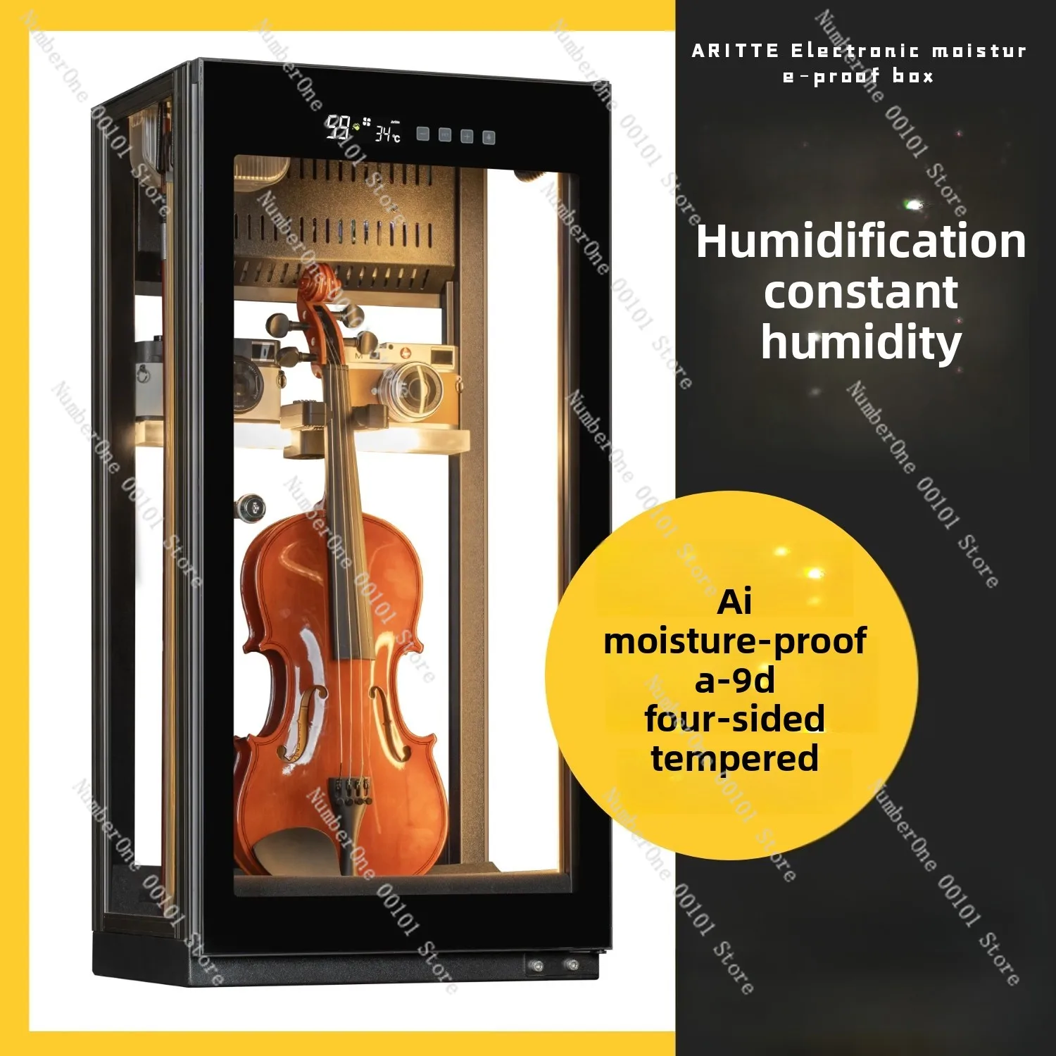 Instrument Moisturizer: Professional violin moisture-proof case, suitable for cello, ukulele and electric bass