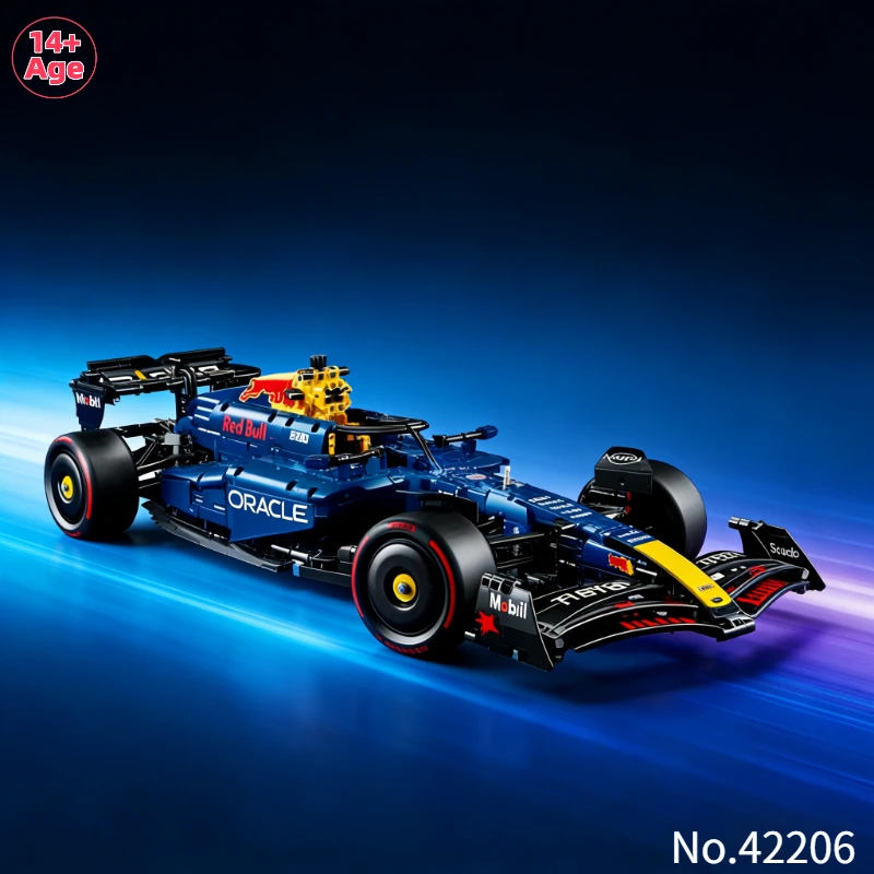 

Новый 42206 Технический Механический 1639 шт. RB20 Formula Racing Сборка Строительный Блок Модель Набор Взрослых Мальчиков Детей Подарок На День Рождения