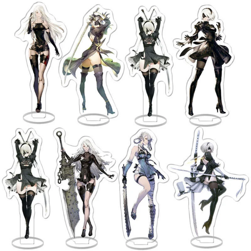 

NieR:Automata Anime Game Acrylic Stand Model Toys Girl 2B Action Figure Desk Decoration Plate Collectible For Friend Fans Gifts