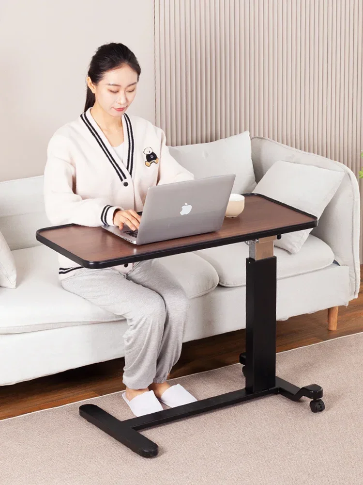 Comodino mobile con ruote, pieghevole pneumatico per letti domestici