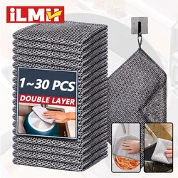 Magic Cleaning Cloth Multipurpose Wire Miracle Cleaning Cloth Innovative Dishwashing Net Hand Towel for Kitchen Dishwashing Grid