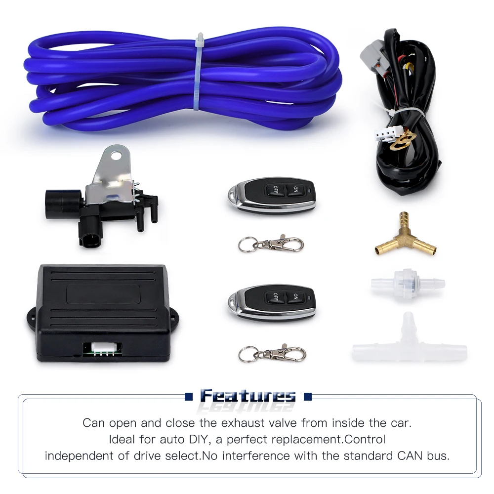 WLR - Wireless Remote Vacuum Exhaust Cutout Valve Controller Set with 2 Remotes For BMW E36 E46 Honda Acura