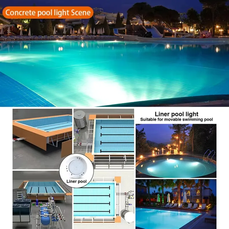 New RGB Remote Control Submersed Deep Resin Filled Led Pool Light Par56 Pool Lamp LED Underwater Light for Swimming Pools