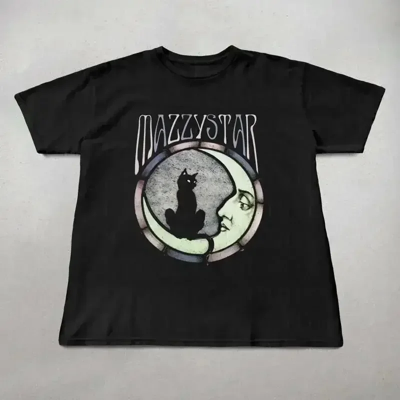 Mazzy Star Moon And Cat T Shirt 90S Alt Rock Hope Sandoval Band Music