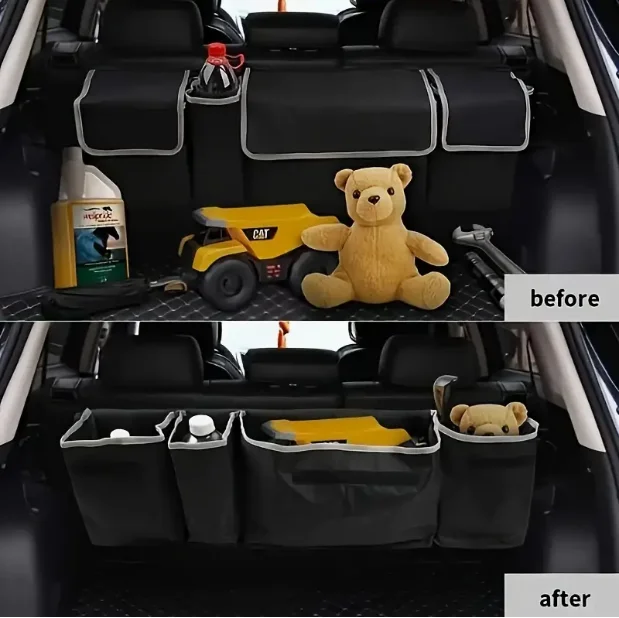 

Car Organizer Car Trunk Organizer Seat Back Hanging Storage Bag For Rear Seat Cars,Trucks SUV,Van,Car Interior Accessories