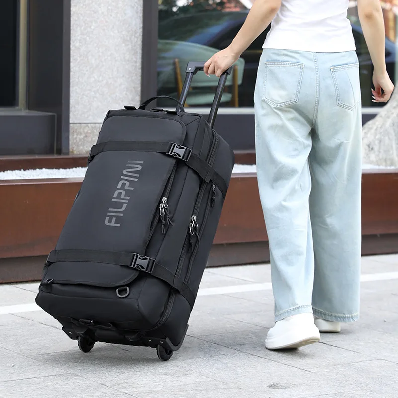 2025 New Lightweight Wheel-equipped Luggage Bag Large Capacity Waterproof Air Travel Check-in Backpackable Suitcase