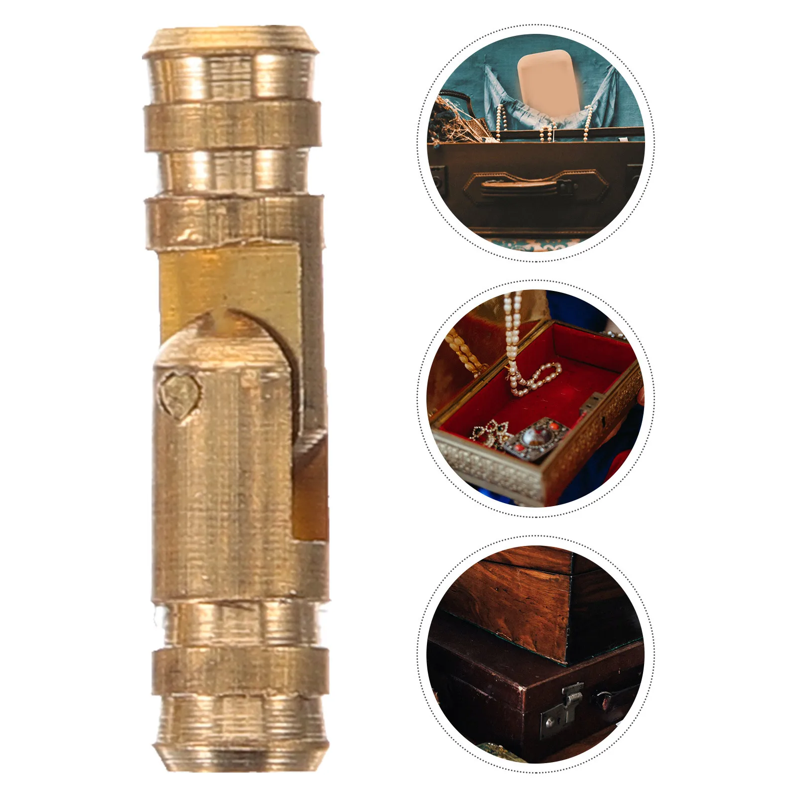 

50Pcs 4x17mm Brass Spring Hinge Strong Duty Cylindrical Hinge for Case Box Use Easy Install with Screws Included