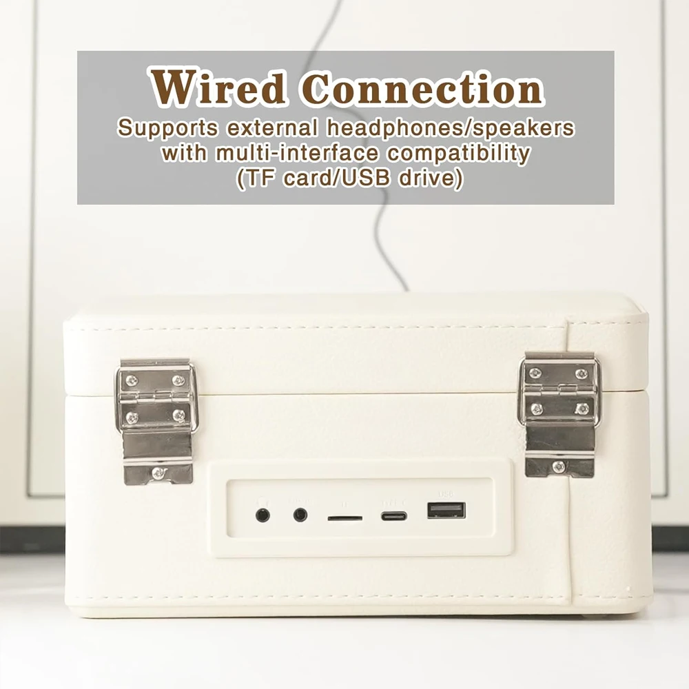 WhatPlus C300 Retro CD Player with High Resolution Sound Quality
