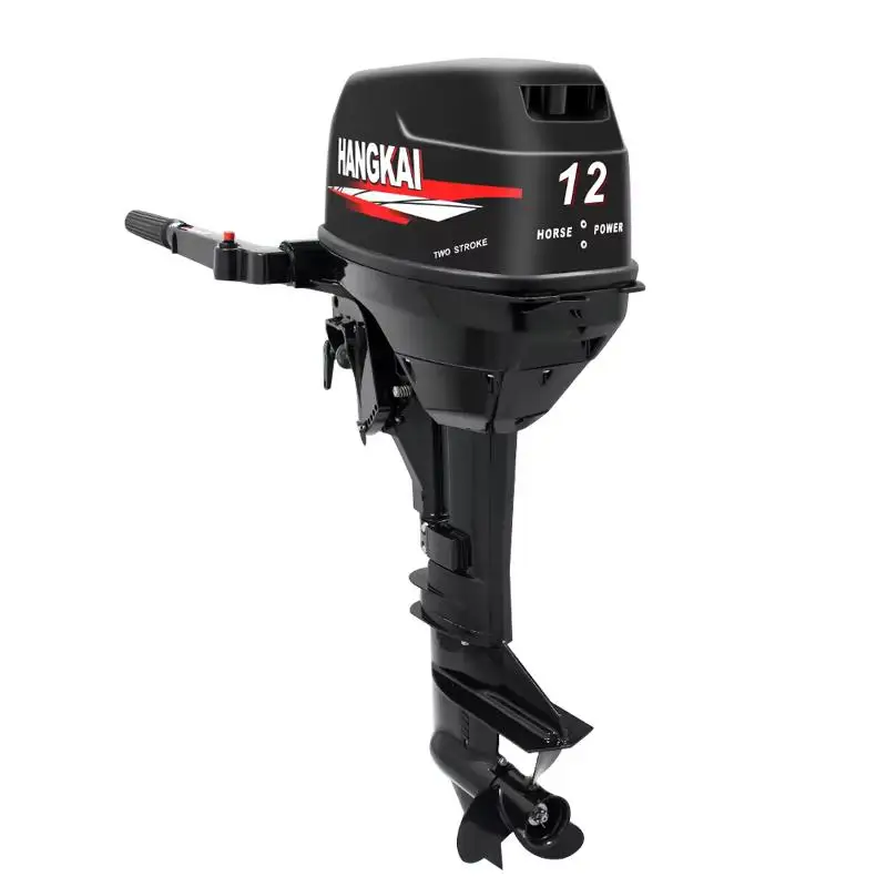 Whosale Chinese New Cheap Hangkai Portable 9.8HP 12HP 2 Cylinder 2 Stroke Petrol Outboard Motor Marines Engines Online For Sale