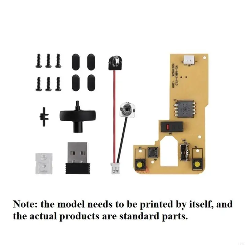 Wireless Mouse MH002 Components 3D Printing with Bluetooth-compatible 2.4GHz Connective 