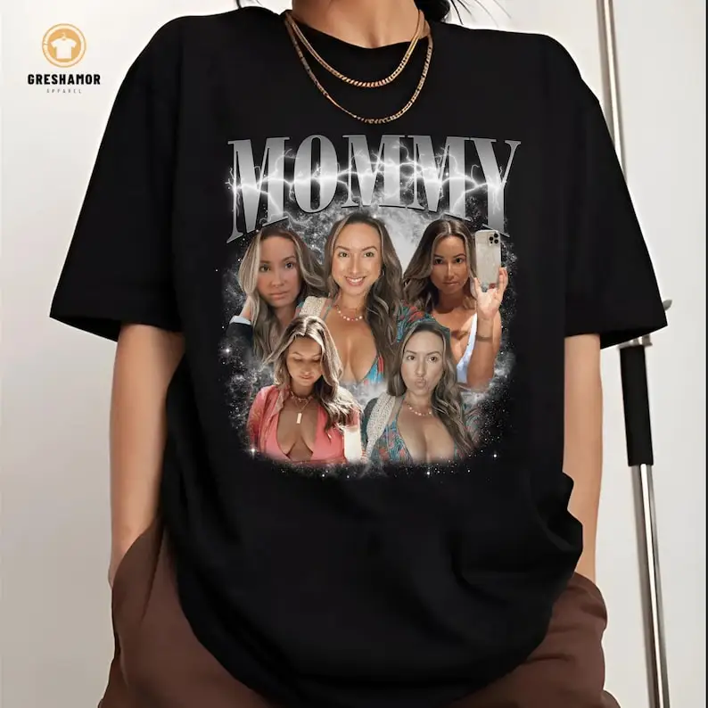 Custom Funny Photo Mommy T-Shirt, Personalized First Mom Mothers Day Gift Idea for Wife or Daughter, Shirt With Mama Face on It