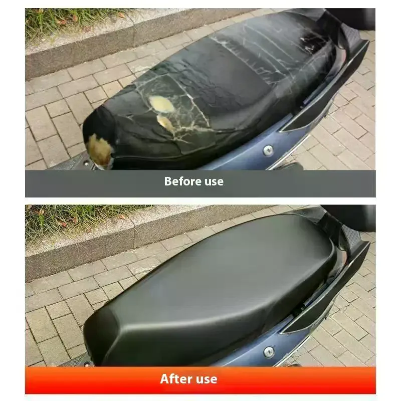 Motorcycle Seat PU Leather Cover Waterproof Dustproof Sunscreen Motorbike Scooter Cushion Seat Cover Protector Cover Accessories