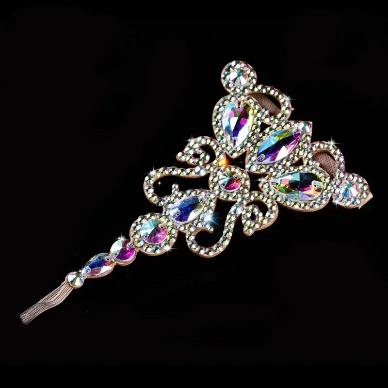 Bracelet/cheville clouté de diamants haut de gamme pour femme adulte, accessoires de Performance, accessoires pour les mains ou les pieds de danse du ventre