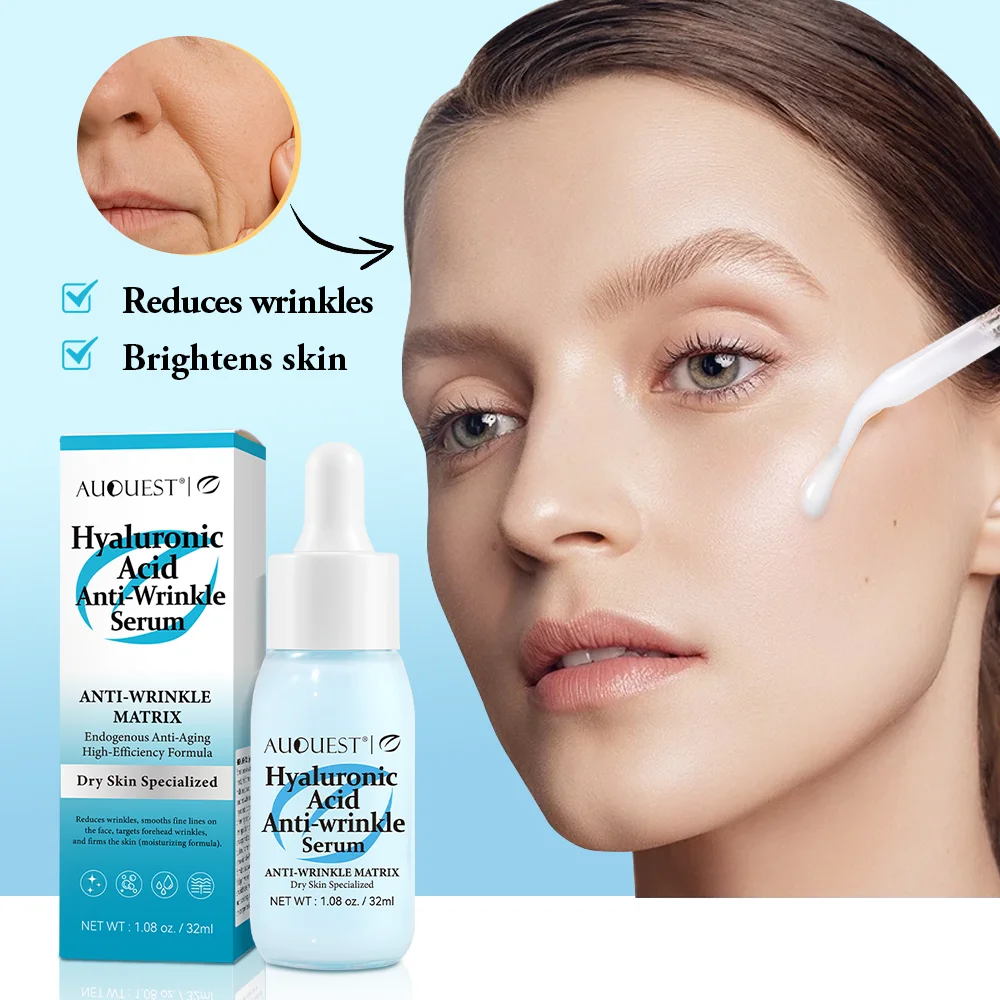 

Антивозрастная сыворотка с гиалуроновой кислотой, восстановление против морщин, увлажнение, подтяжка кожи лица, выцветание тонких линий, светящийся продукт для ухода за кожей