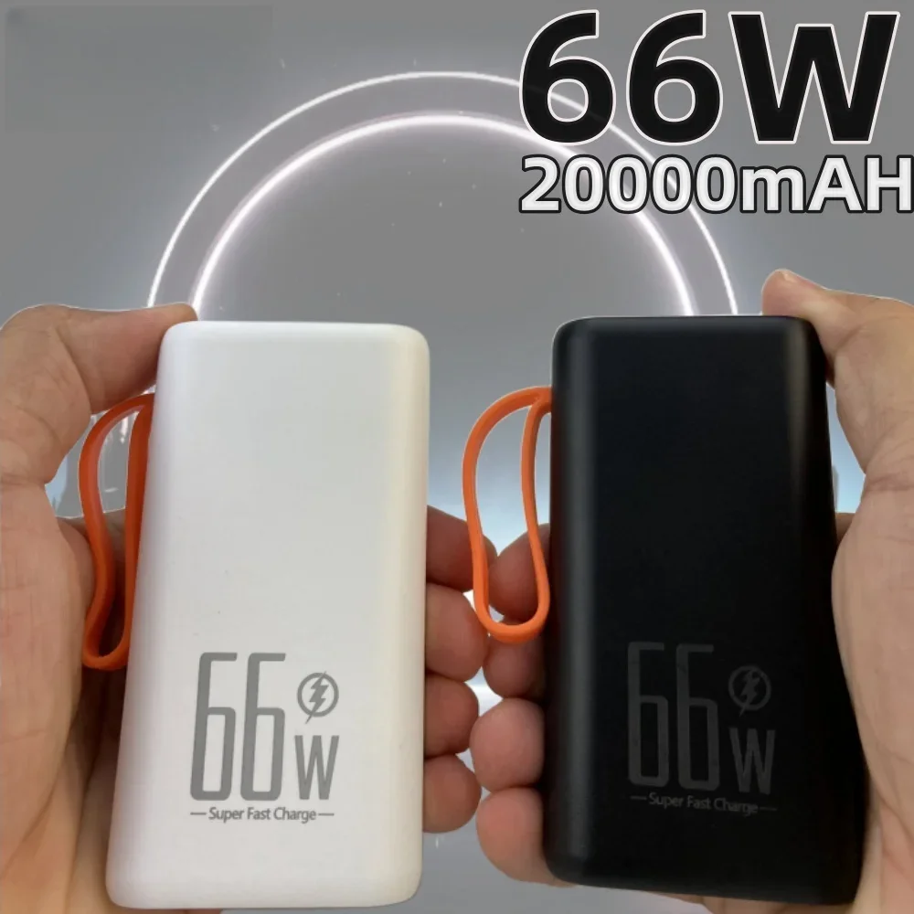 2024 New Super Fast Charging 66W Mini Power Bank 20000mA Compact Mobile power bank