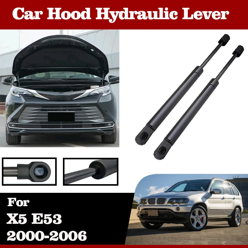 

Car Hood Stay For BMW X5 E53 Accessories 2000-2006 Auto Hydraulic Rod Support Lever Shock Absorbers Telescopic Pole Struts Tools