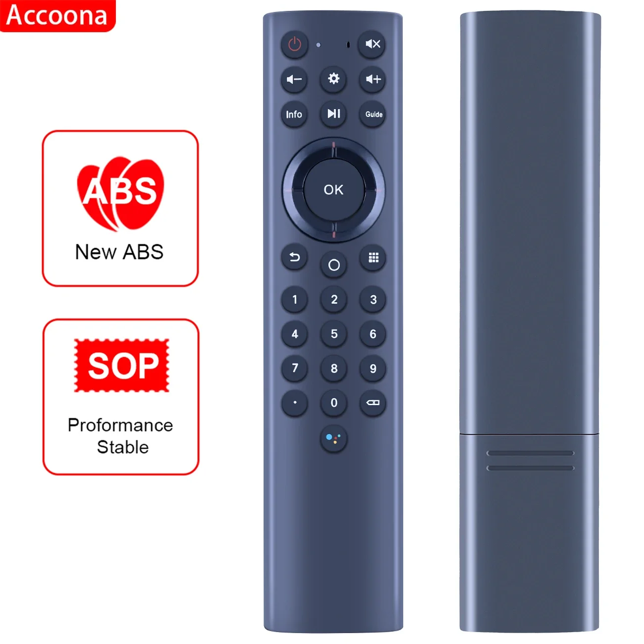 

ACCOONA New Voice Bluetooth Remote Control For ZTE ZXV10 B8666 B866 RC-306C-02 & MTC ZXV10 B8666 B866 RC-306C-02 TV Set-top Box