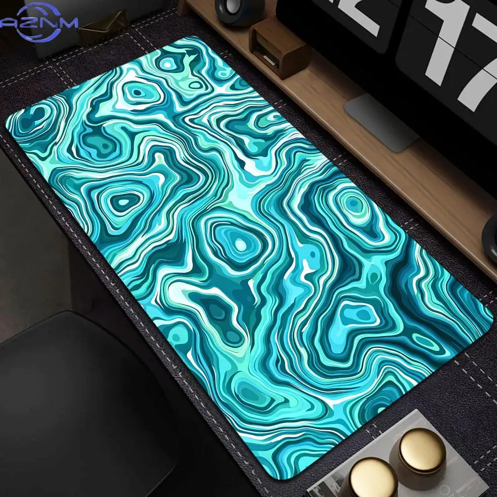 Colorful Liquid Mouse Pad Large Rubber Base Anti-slip PC Desk Accessories Mousepad for Office and Gamer Keyboard Mats Decor Mat