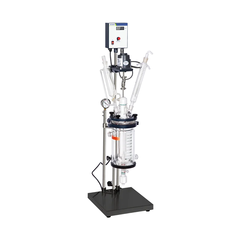 

Jacketed Glass Reactor Made of High Borosilicate Glass GG17 Resistant to High Temperature and Wear-resistant