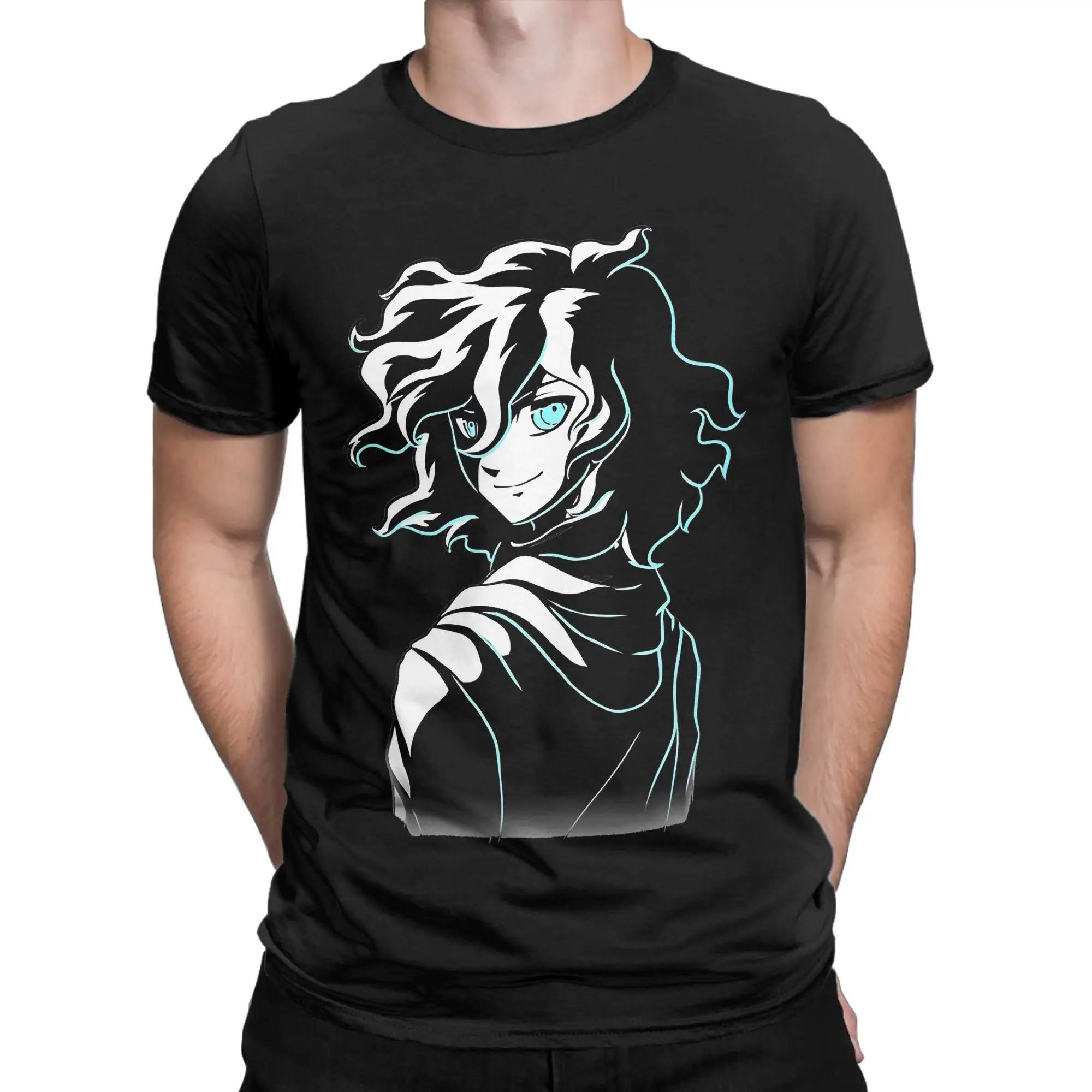 Komaeda Nagito Stylized Men Women T Shirt Danganronpa Novelty Tees Short Collar T-Shirts 100% Cotton Birthday Present Tops