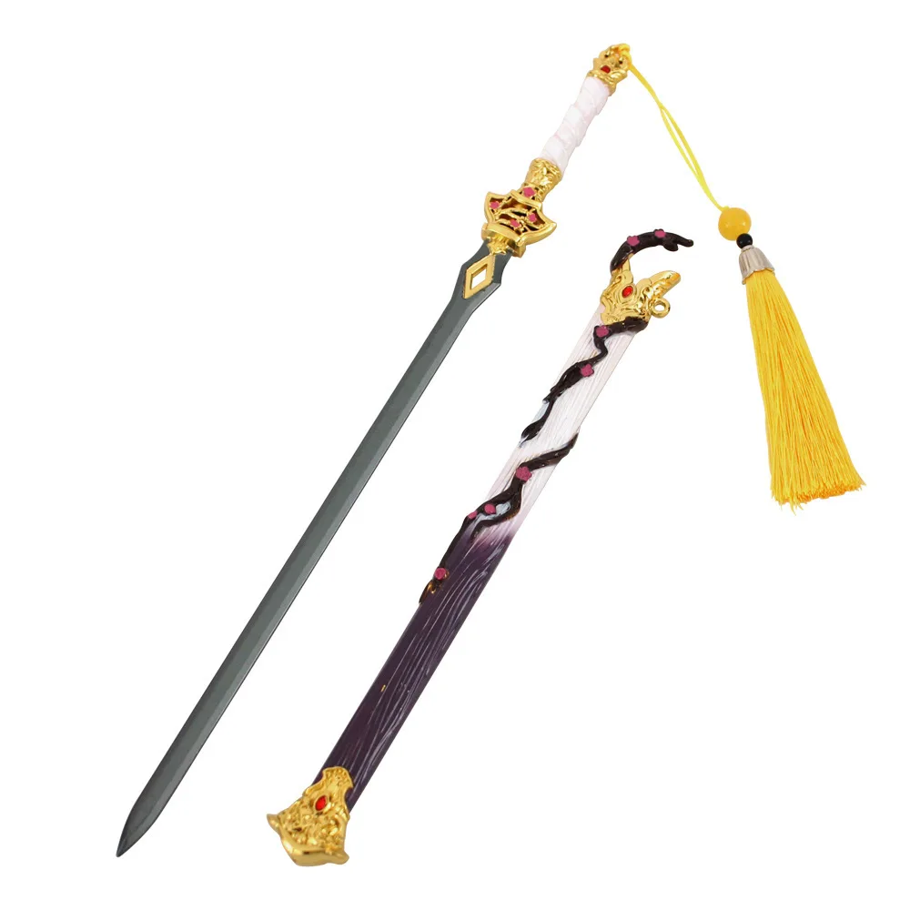 Naraka 30CM: périphériques de jeu d'armes Bladepoint, épée de parfum froid, modèle entièrement en métal, jouet d'entraînement en plein air, cadeau de collection