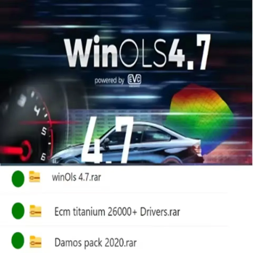 4 في 1 Winols 4.7 مفعل بالكامل + 108GB Damos Windows 7 10 11 بدون افتراضي متعدد اللغات + ECM TITANIUM 1.61 + أداة خدمة IMMO