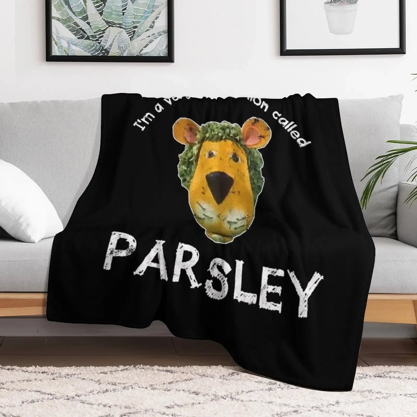 Parsley The Lion Throw Blanket Flannel wednesday Kid'S Sofas Blankets