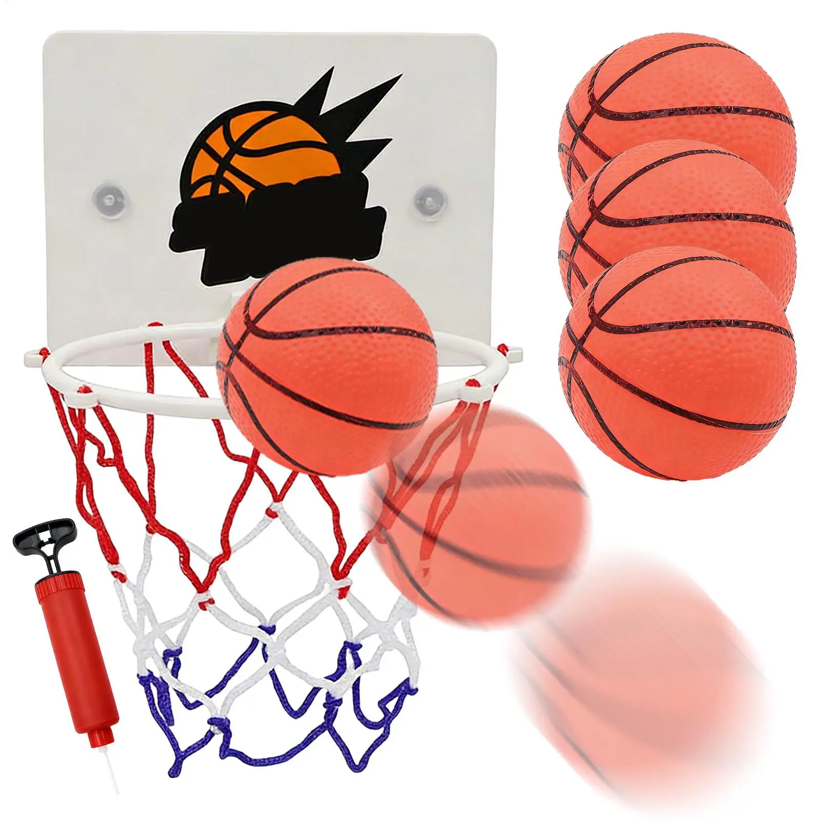 Mini basketball set Mini suction cup basketball backboard Indoor basketball shooting toy No Drilling Basketball Hoop Games