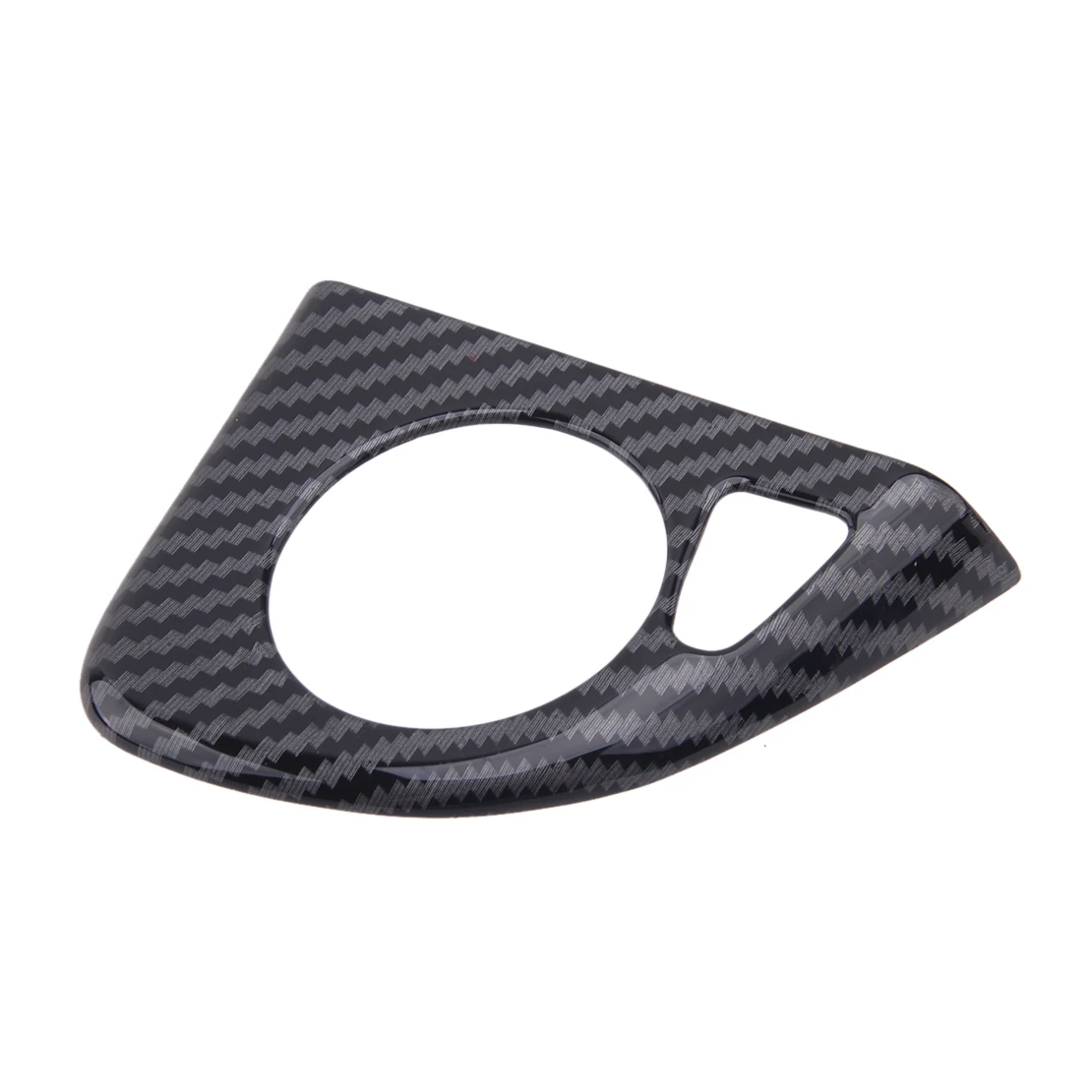 CITALL ABS 2pcs Black Carbon Fiber Style Steering Wheel Button Cover Trim Fit For Honda CRV CR-V 2012 2013 2014 2015 2016